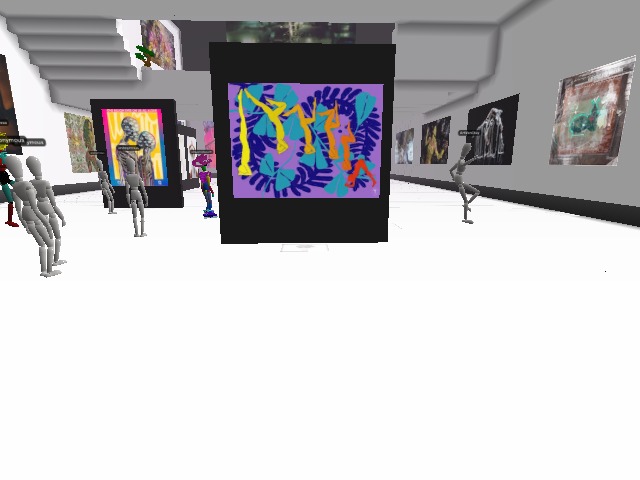 Enjoying Searchlight- Crypto Voxels show :)