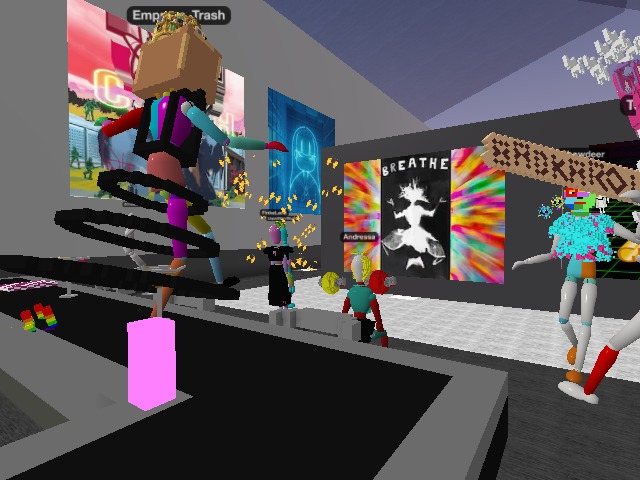 Partying on the rooftop bar in SearchLight Atelier & Gallery