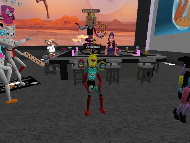 Grab a cocktail at the bar on the roof of the SearchLight Atelier & Gallery!