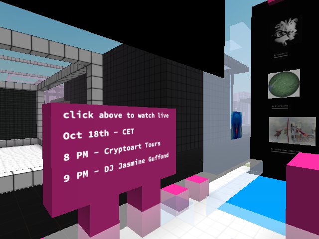 Art Tour today 8PM CET - come join us!