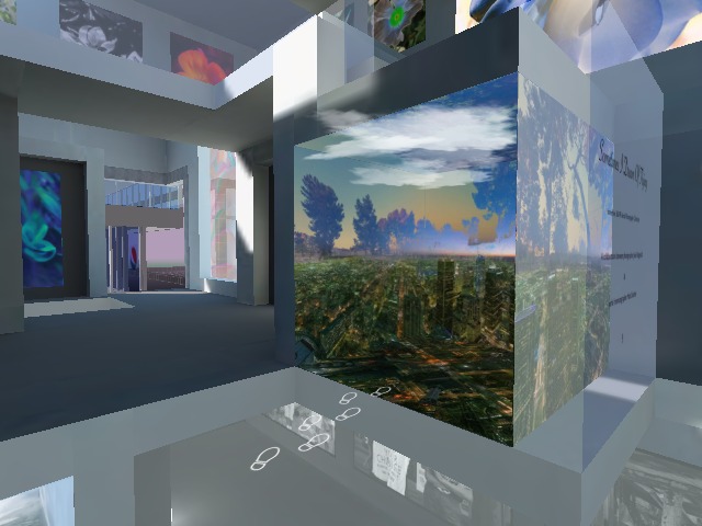 Walking into the Sonic VR Cubes. Five so far!