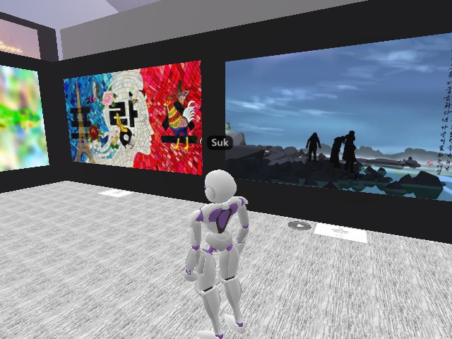 I am in the Cryptovoxel.