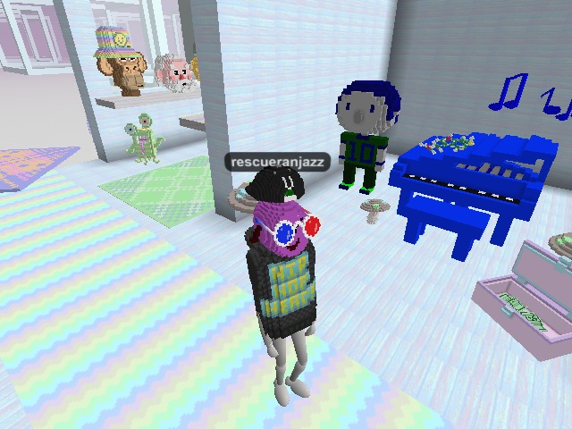 Checking out Vaporwave Mall in @Cryptovoxels #metaverse.