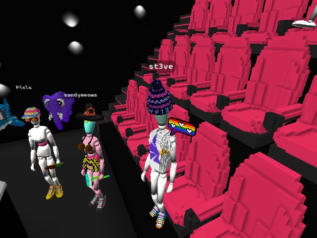St3ve chilling with the coolest people in the metaverse!