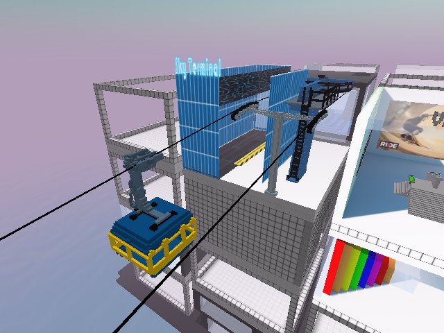The All New Sky Terminal Next to Voxel Boards on Euro under construction. Looking for owners on Tokyo that can "host" a station or lift tower over their parcel! contact @thebeatminer