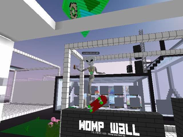Kick flip over the Womp Wall! Aye!!!