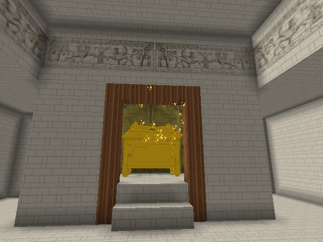 Have them make an ark of Acacia Wood 2 1/2 cubits long, 1/2 wide, & a cubit 1/2 high. Overlay it with pure gold, both inside & out, & make a gold molding around it. Exodus 25:10-11