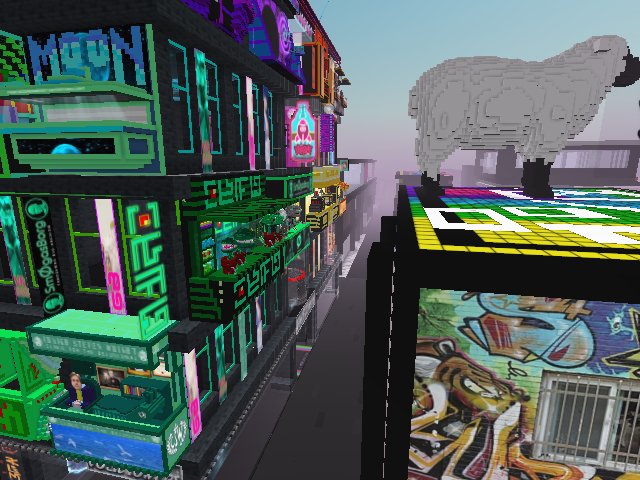 OK So we ARE building the most amazing dioramas here in @cryptovoxels The psych booth is the adult/modern version of Lucy's Psych Stand in Charlie Brown Comics!