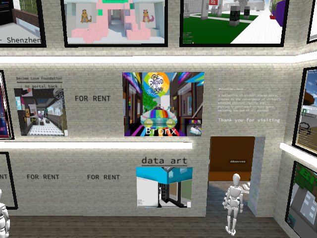 The Bronx X @niftypride being featured in the @bittrees_ portal room! –@pixls_dot_eth