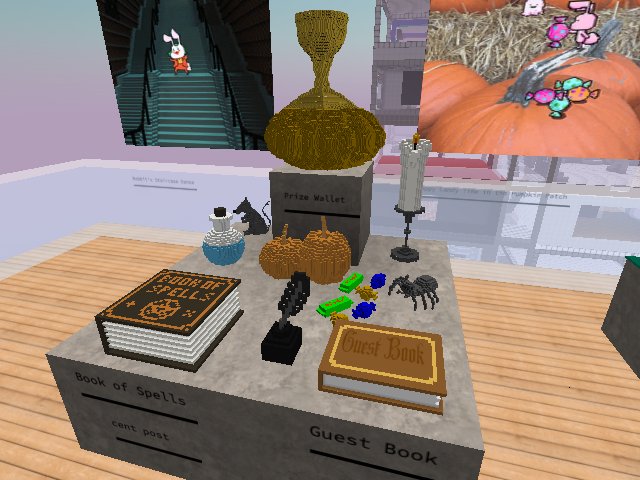 The book of spells can now be opened. Be the first to find all the ingredients and claim the prize