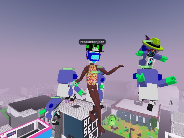 Flying to BitPixie Bar as a group