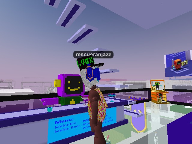 #Wizards are a fun group of bots to #hangout with on a Sunday morning. Fun fact, wizards can't swim, yet. In #cryptovoxels, they cant drown either.