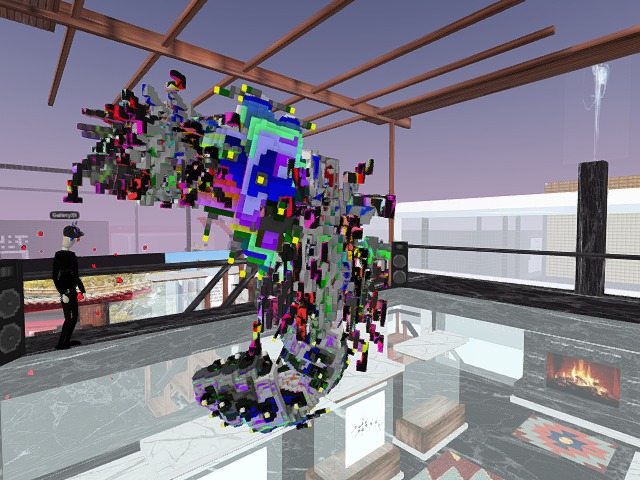 hanging with the coolest gallery owner around love this place - one of the best builds in voxels