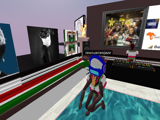 #AfricaMetaClub is throwing a #metaverse party for you! 🥳🎉Come party with us on the
@kenyannftclub exhibit at the Africa Museum of the Metaverse rooftop in #Cryptovoxels.!