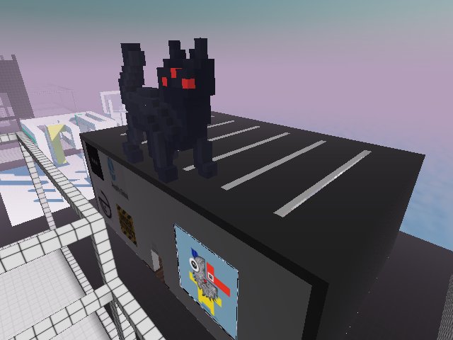 Kristy Glas Cat 78 over M0NA gallery (in construction)