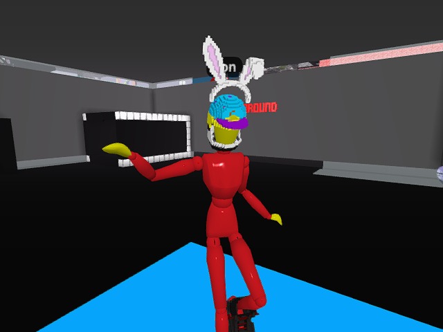 @TEWZ1 w/ the caption "I'm All Ears! Checkout these Tewz @Cryptovoxels Wearables!"