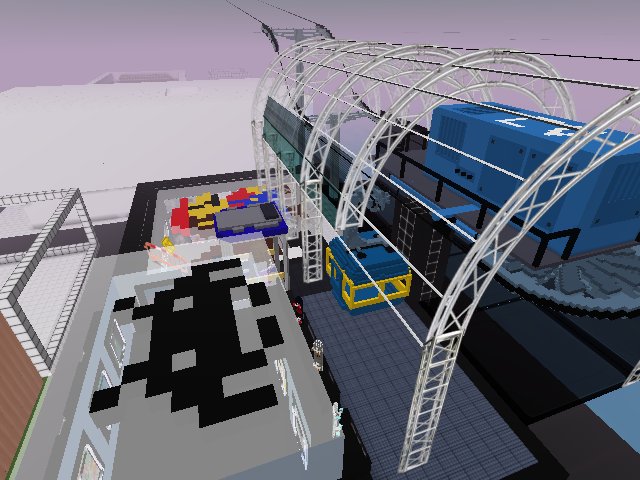 Digga's Seaside Center Expansion! Trips to Euro on the Sky Lift! A Voxel Board Shop! Major Art Gallery. AND FOMO Train!!!! On going construction with continual change and collaboration! @thebeatminer Thanks All!