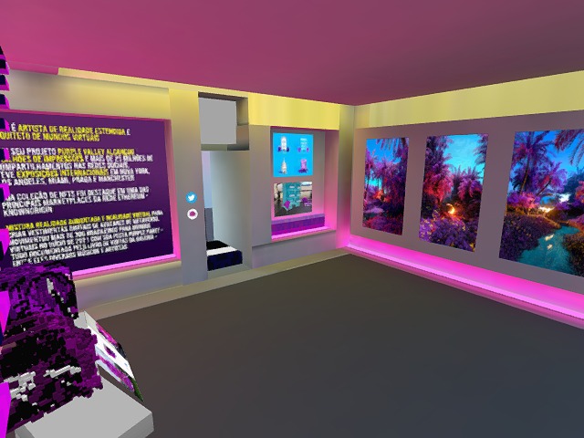 Purple Valley in museu.xyz; a a virtual space for the experimentation of Brazilian cryptoart and culture in the metaverse