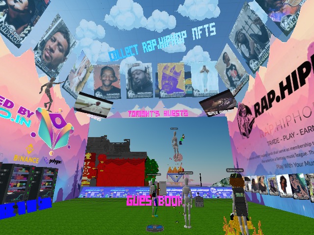 TokenSmart Freestyle Cyper in the Rap.HipHop Voxels Metaverse