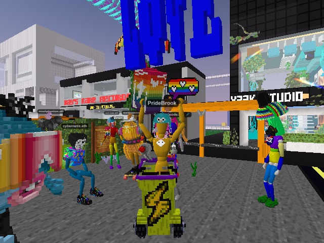 Pride Parade In Voxels.com starting rn  https://tinyurl.com/ytw93zhy