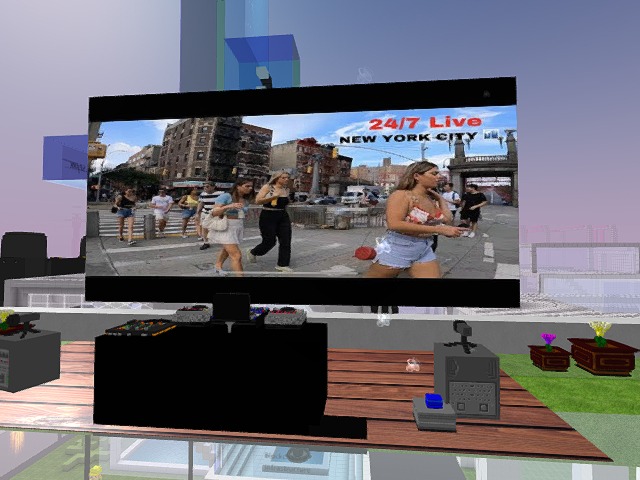Put a live stream in New York and streaming a twitter space about the metaverse live