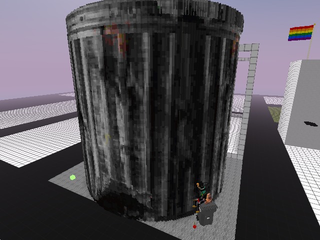 Best freakin trashcan in Cryptovoxels!!1
