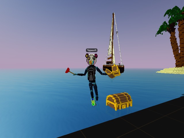 I was just walking, but I think someone forgot their treasure