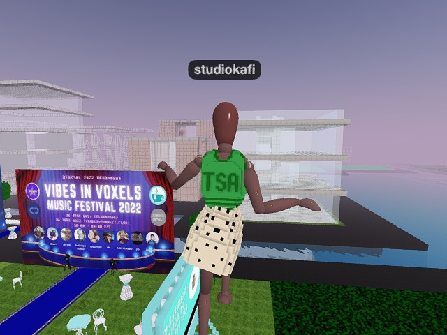 Getting ready for Vibes in Voxels Streaming in Voxels June 26, 2022 18:00hrs EST Digital One Avenwood Green