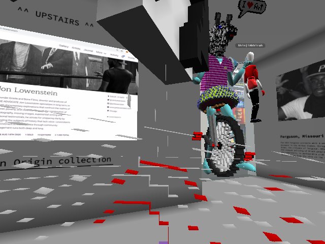 Waiting for the MoCDA Twitch stream to begin! OPENING NIGHT of gallery oculardelusion AND THE ADVOCATE exhibition! Please join us. :)