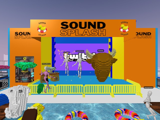 At our first Metaverse Event: SoundSplash by Daorecords