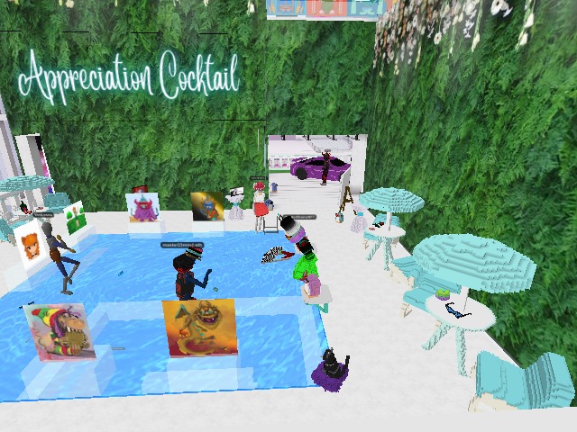Pool party with the biggest artists in the meta