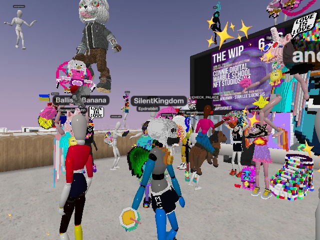 At the mecca of the metaverse aka WIP Meetup. Slide thru! S/o to Connie digital and the homies