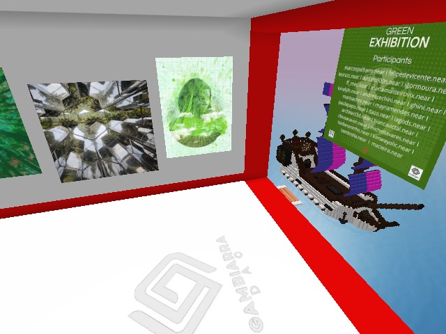 Green Exhibition até 10 de julho na Galeria Gambiarra. Uma homenagem ao Meio Ambiente. Com incentivo de Gambiarra Near, NEAR Protocol e Mintbase | Organização: Cleusa Raven e Alexandre Macieira.
