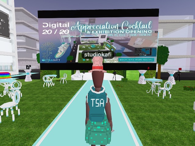 Listening to 'Crypto is Risky' NFT by @VessyMink Solo Fashion Walk for TSANFT Incubator