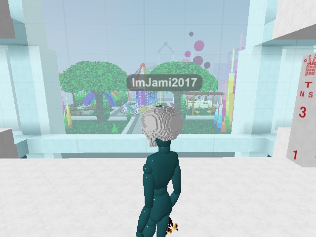 im standing in white place