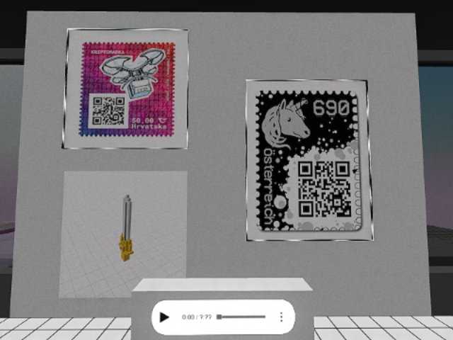 The gallery guide explains, whats so special about the showcased tokens. #nft #crypto #stamps #aivoice by @oveitcom