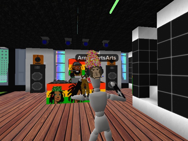 Lovely Copple, behind this DJ booth