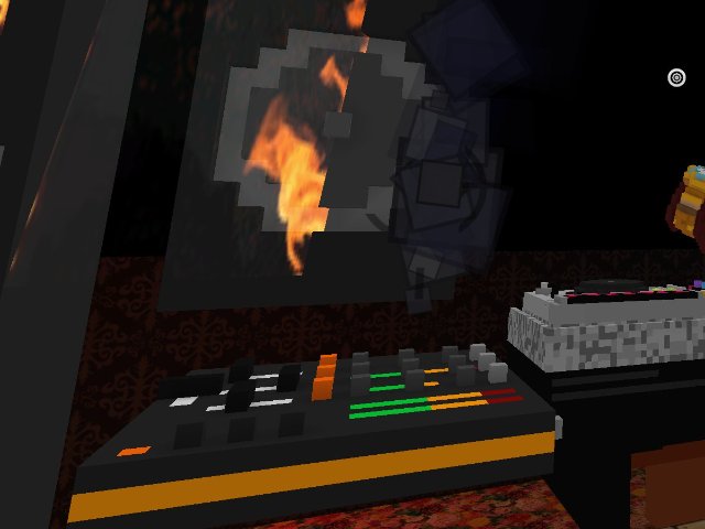 on fire