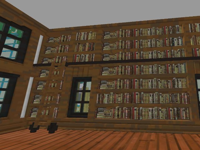 working on library