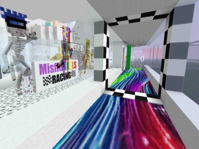 NEW Custom colorful floor design! Check it out & race!