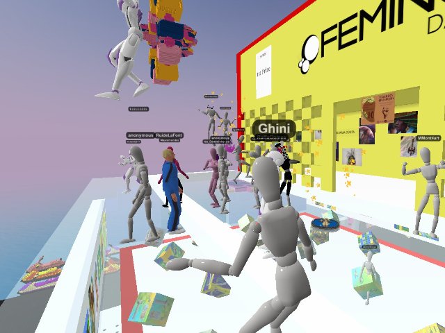 Come to the party
DJ Set Opening of the FEMINU DAO Gallery