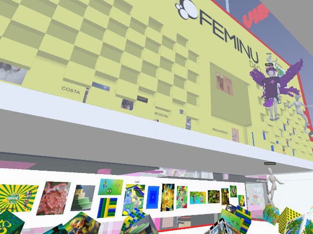 FEMINU DAO opens its new Gallery. Almost 1000m2 built by our metacurator @ghini_ar Come and have fun. Joy, music and art! Voxels. July 10th | https://linktr.ee/feminudao