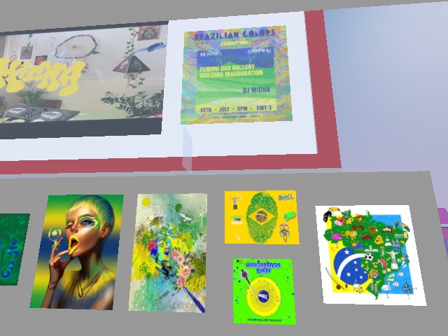 Visit the BRAZILIAN COLORS Exhibition for the inauguration of the new FEMINU DAO Gallery https://linktr.ee/feminudao