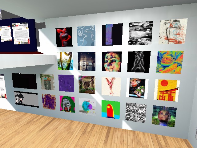 Exhibition MintbaseSunday Collection until August 8, 2022 in the Createbase Embassy building of the Mintbase marketplace. Curator: Alexandre Macieira | Meta-architect: Isa Danoninho | Music DJ MICHA. https://linktr.ee/mintbasesunday