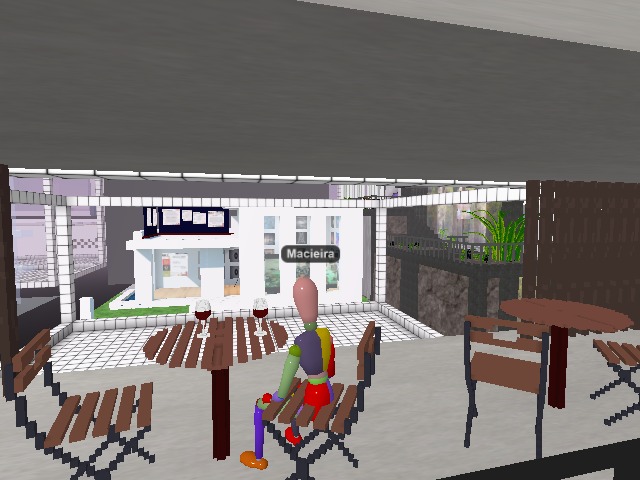 Drinking wine next door and looking at the beautiful building Isa built! | Exhibition MintbaseSunday Collection until August 8, 2022 in the Createbase Embassy building of the Mintbase marketplace. Curator: Alexandre Macieira | Meta-architect: Isa Danoninho | Music DJ MICHA. https://linktr.ee/mintbasesunday