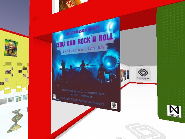Exhibition "An Expression of Art - You and Rock N Roll" | Vibes by the C. 2 Learned Place | Realization: Gambiarra BRAZIL • Incentive: NEAR • Support: Mintbase | Producers: Cleusa Raven and Alexandre Macieira | https://linktr.ee/gambiarranear