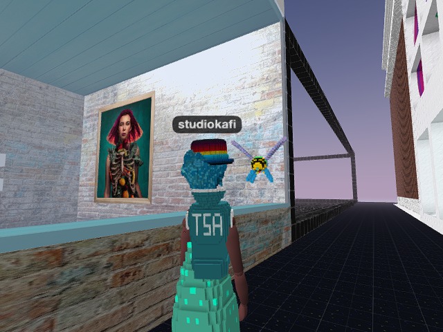 Loving art.