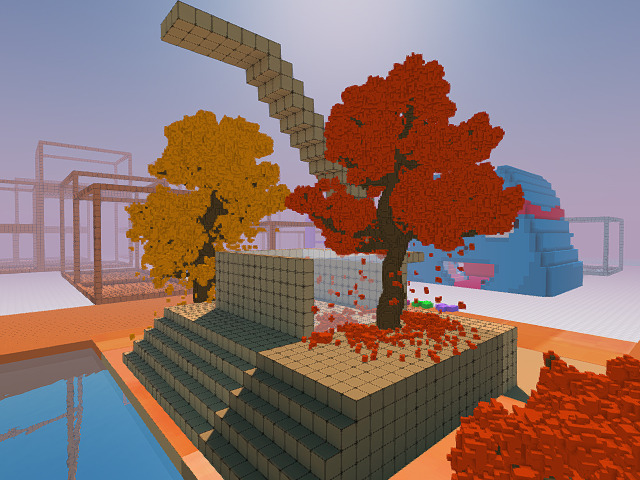 high diving board into cool plunge pool on Chronos