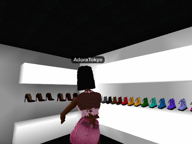 dancing in my new closet!