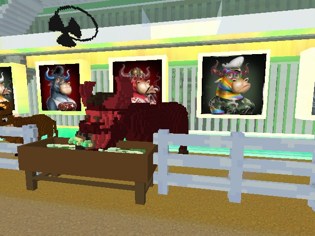 looks like bulls getting customised to fit the NFT behind ;-)